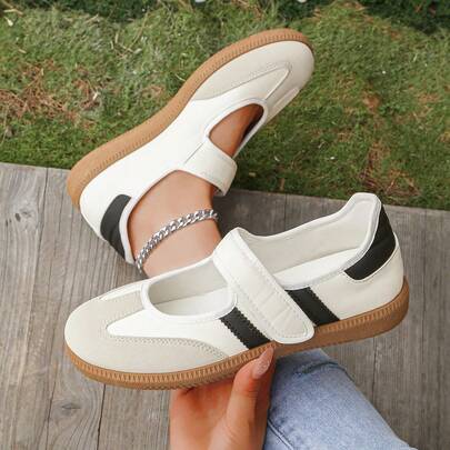 Hidkat 1 Pair Women's Slip-On Sneakers, Casual Outdoor Skateboard Shoes, Versatile Daily Sports Shoes