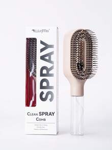 2-In-1 Detangling Hair Spray Brush, Hollow Scalp Massage Comb With Refillable Water Tank, Tangle-Free Static-Resistant Wet/Dry Styling Tool, Gift For Women & Girls - Multicolor - View 8