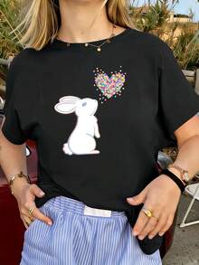 Women T-Shirts - Black - View 1