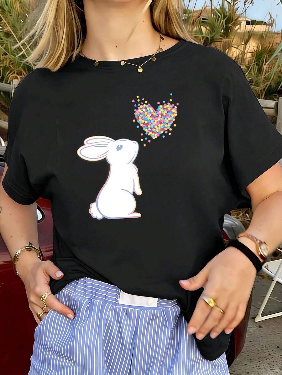 Women T-Shirts - Black - View 1