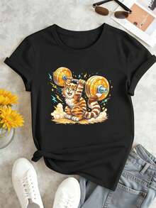 Women T-Shirts - Black - View 2