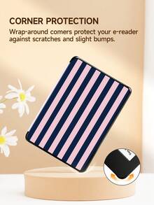 1 chiếc ốp bảo vệ sách điện tử sọc xanh dương và hồng, tương thích với Kindle Paperwhite 5, (A16) 11 inch thế hệ thứ 11 2025, 10.2 inch thế hệ thứ 10, chức năng tự động bật/tắt màn hình, mỏng nhẹ, vừa vặn hoàn hảo để bảo vệ máy tính bảng/máy đọc sách điện tử của bạn. - Nhiều màu - Xem 8