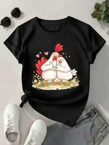 Women T-Shirts - Black - View 1