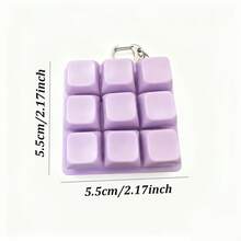 1 pieza Juguete de presión de teclado colorido, llavero con teclado clicker, juguete antiestrés de presión como regalo (multicolor) - Multicolor - Ver 5