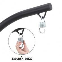 Soporte en C de acero plegable de alta resistencia para hamaca – Para silla tipo huevo, capacidad de 330 libras, resistente a la intemperie, rotación de 360°, portátil para exterior/interior, apto para sillas individuales y dobles – Solo soporte - Caqui - Ver 7