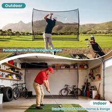 Backyard Golf Net, 10x7-Foot Golf Practice Net, With Frame, Home, Garage And Backyard Personal Practice Range - Black - View 4