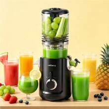 celiberry Cold Press Juicer Machines, Slow Masticating Juicer With Large Feed Chute For Whole Fruits & Vegetables, Easy To Clean, 300W Multi-Function Blender For Kitchen, 99% High Juice Yield, Quiet Juicer Extractor,  Anti-Clog, Idea Gifts For Holiday - US A Type Plug(110-127V) - View 12