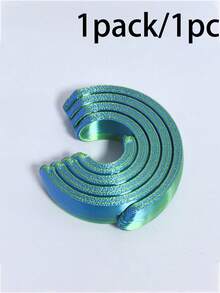 1pc 3D Printed Novelty Spinning Fidget Ring, Adult Fun Gift - Made Of PLA Material, Mini Creative Finger Spinner With Rotational Gyroscope Design, Suitable For Office And Gaming, Perfect Party Favor - Multicolor - View 10