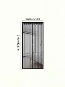 1pc Magnetic Screen Door, Magnetic Closure, Breathable, Thick Mesh, Pet Friendly, Suitable For Front Door, Sliding Door, Anti-Mosquito Screen, Anti-Mosquito Curtain, RV Accessories, Anti-Mosquito Net - Multicolor 2 - View 13