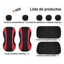 10 Pieces Universal Car Seat Covers - 查看 3