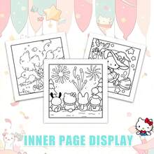 SANRIO 可爱三丽鸥：1本可爱三丽鸥涂色书，适合成人和青少年，可爱又温馨。包含24页各种可爱的三丽鸥角色场景线描图，是放松身心、缓解压力的完美涂色书。 - 填色本 - 查看 5