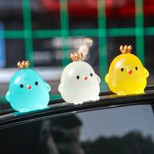1 buah Hiasan Mobil Ayam Mahkota Warna Acak, Ornamen Taman - Bintang - View 3