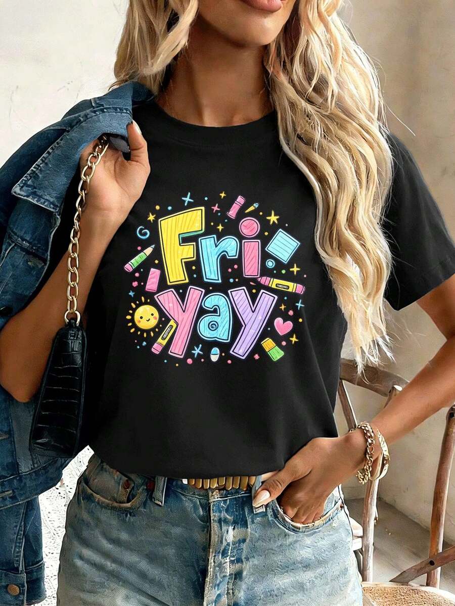 Women T-Shirts - Black - View 1