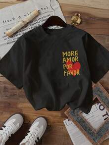 Plus Size T-Shirts - Black - View 2