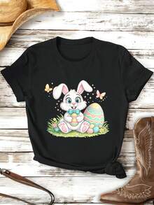 Women T-Shirts - Black - View 2