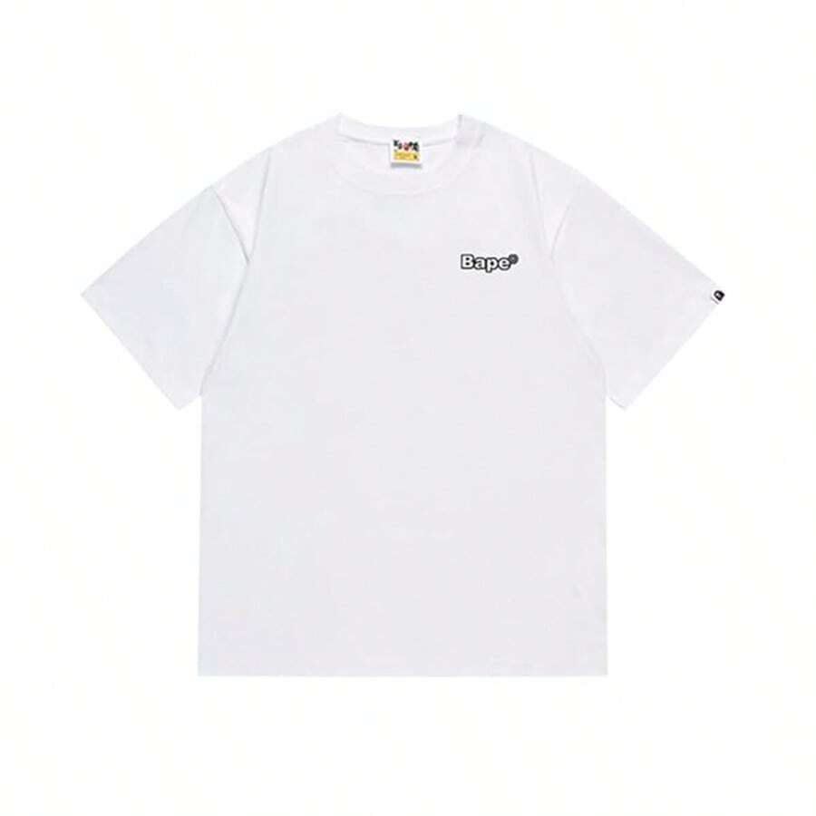 BAPE Men's Multi-Logo Chest & Back Print Tee – White - White - View 1