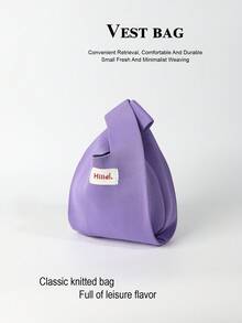 1个2025新款钩针编织透气轻便可折叠手提包，休闲女士手提包，可装手机、雨伞、化妆品、书籍、礼物，适合日常、度假、上学、通勤、购物、露营等场合。 - 彩色 - 查看 7