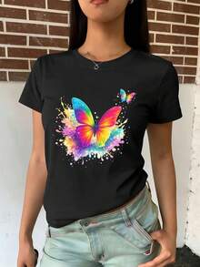 Women T-Shirts - Black - View 2