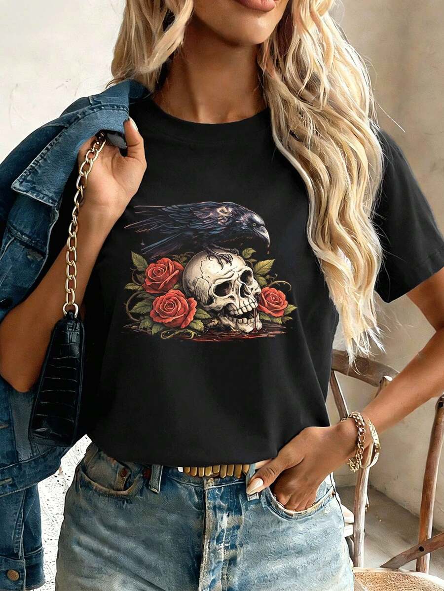 Women T-Shirts - Black - View 1