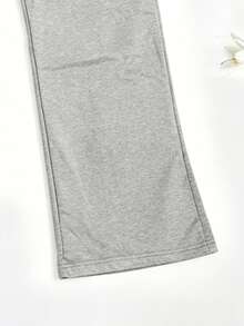 All-Season High-Waisted Women's Pants, Versatile Wide-Leg Trousers Suitable For Work Commute Sports - Grey - View 6