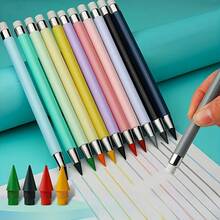 47 Colorful Pencils With 96 Replaceable Tips, Featuring An Everlasting Nib Design, HB Hardness And Eraser, Suitable For Writing, Drawing, Sketching, School & Office Supplies - 套裝 - 查看 2