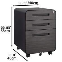 Filing Cabinets - Black - View 5