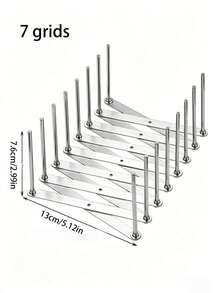 Adjustable Dish Rack, Elescopic Folding Dish Rack, Kitchen Dish Draining And Storage Rack, Multifunctional Dishes Storage Rack, Household Kitchen Drain Bowl Rack, Tabletop Draining Rack - Multicolor - View 6