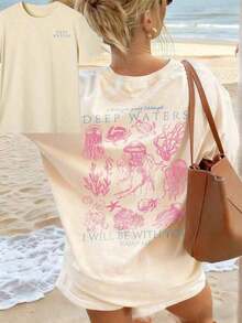 2026 Summer TopsThree-Piece Solid Color T-Shirts Fashion Retro Men's T-Shirts 230g Heavyweight Cotton Dropped Shoulder Design Unisex Short-Sleeve T-S - 杏子 2 - 查看 13