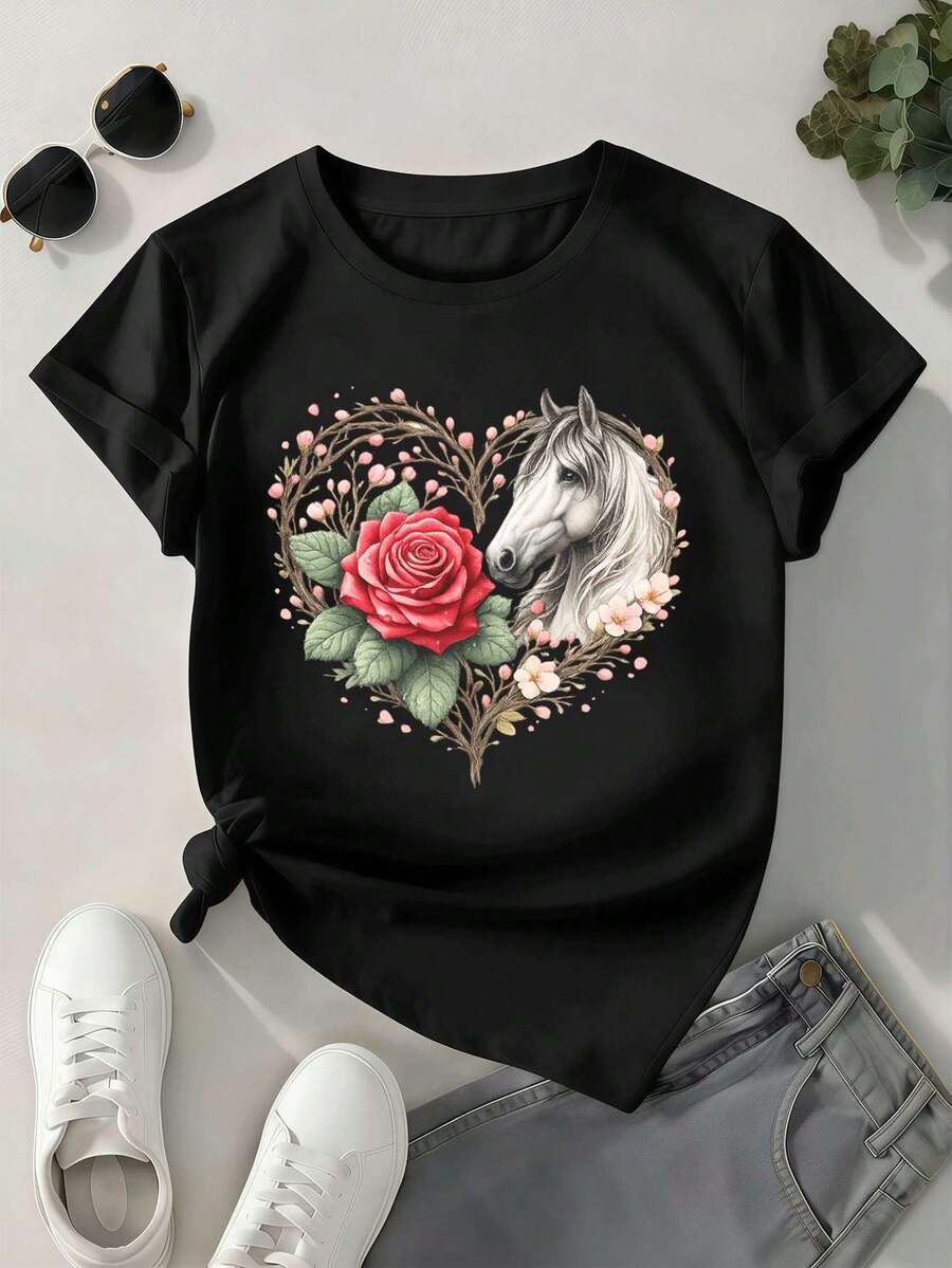 Women T-Shirts - Black - View 1