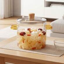 EZIFY Yellow Borosilicate Glass Heat Resistant Cooker Pot - View 8