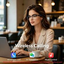 Kính thông minh AI 2026 hỗ trợ dịch thuật đa ngôn ngữ thời gian thực, tích hợp WiFi, khử tiếng ồn bằng micro kép, trợ lý giọng nói AI, thời lượng pin cực dài, kính thông minh thời trang dùng để dịch thuật, gọi điện, phát nhạc, kích hoạt giọng nói AI, điều khiển ảnh, phù hợp cho du lịch ngoài trời, tham quan, leo núi và các hoạt động khác. - Xem 6