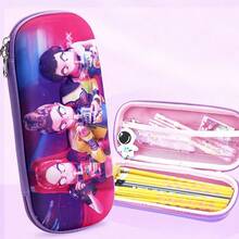 Hasbro 8件套 3D卡通女巫狩猎图案大容量铅笔盒 EVA文具盒 - 彩色 - 查看 8