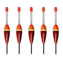 FTK 5pcs Assorted Size Carp Fishing Floats Set: 0.141oz, 0.176oz, 0.212oz, Specialized Fishing Color Scheme - Red - View 10