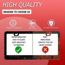 Metal License Plate Frame Cover With Futuristic Garden Glass Ceiling Design For Pet Lovers Outdoor Car Decoration - A - View 5