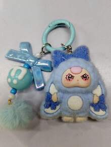 New Big Ear Three-Year-Old Fashion Versatile Flocked Keychain Cute Cartoon Bag Hanging Accessory Decor - Multicolor - View 11
