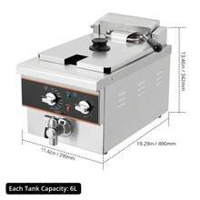 Electric Peelers - Single Cylinder EF-6V - View 5