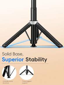 Tripod Tongkat Selfie yang Dapat Diperpanjang 96cm, Dudukan Ponsel Portabel Paduan Aluminium dengan Sekrup 1/4", Tripod Stabil Rotasi 360° Cocok untuk Kamera , Ideal untuk Perekaman Video Live Streaming Saat Bepergian - View 4
