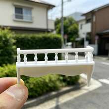 1:12 Dollhouse Miniature Fence Decor, Farm House Scene Model, Realistic Fencing Accessory, Doll House Rural Props, Countryside Scene Decor, Miniature Scene Building Accessory, Photography Background, DIY Shooting Props, Miniature Model Scenery - Multicolor - View 5