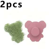 1pc Scalp Exfoliating Shower Brush - Exfoliating, Massaging And Cleansing Tool (Mud Removal Sponge) - Solid Color - View 12
