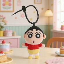Miniso 蜡笔小新卡通吊坠，基础款/站立式睡衣造型，柔软毛绒材质，3D可爱造型，可挂在钥匙/包包上，亲肤细腻面料，牢固搭扣设计，通勤/校园必备独特配饰（1个） - 彩色 - 查看 7