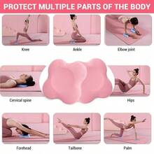 Almohadilla de rodillas para yoga, almohadilla de soporte gruesa que absorbe los impactos, protector de rodillas, almohadilla de codo portátil, esterilla de yoga, accesorios de yoga para deportes y fitness - Multicolor - Ver 2