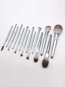Professional Makeup Brush Set,Soft Bristles, Eye And Face Foundation Brush Set, Eyeshadow Brushes, Cosmetic Brushes - Grey - View 5