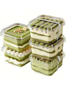 10pcs/20pcs Wooden Multi-Layer Mousse Cake Box, Fruit Yogurt Box, Soy Milk Packaging Box, Cake Box. Random Style Shipped - White - View 6