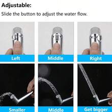 塑料镀层卫生喷枪可调节淋浴喷头便携式厕所喷枪洗手液淋浴清洁厕所宠物浴室个人卫生 - 個人衛生清潔噴槍 - 查看 9