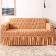 1Pc Cushion Covers, Elastic Living Room Sofa Covers, Cuprecamas, Suitable For Room Decor, Headboard, Headboard Cover, Bedroom Acesories, Cushion, Couches For Living Room, Recliner Chair Cover, Home Decor - Màu cam tươi - Xem 1