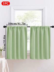 1pc Solid Color Blackout Curtain, Modern Minimalist Home Sunshade Thermal Insulation Kitchen Curtain, Suitable For Living Room, Bedroom, Kitchen, Home Decor, Room Decoration - Multicolor - View 58