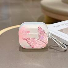 Dreamy Ice Crystal Pink Butterfly Protective Case Compatible With Apple Wireless Charging Case, Scratch-Resistant And Shockproof - Clear - View 5