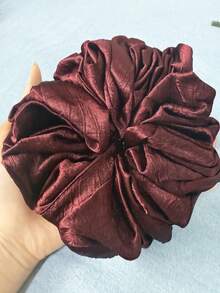1pc Solid Color Chiffon Muslim Underscarf Lining Headscarf Scrunchies For Abaya Hair Ties - Black - View 25