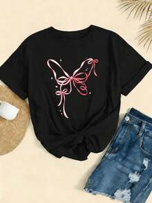 Women T-Shirts - Black - View 2