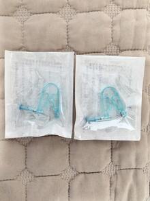 2-10pcs/Set Piercing Kit Asepsis Disposable Sterile Ear Piercing Unit Cartilage Tragus Helix Piercing Gun NO PAIN Nose Piercer Tool - Blue - View 12